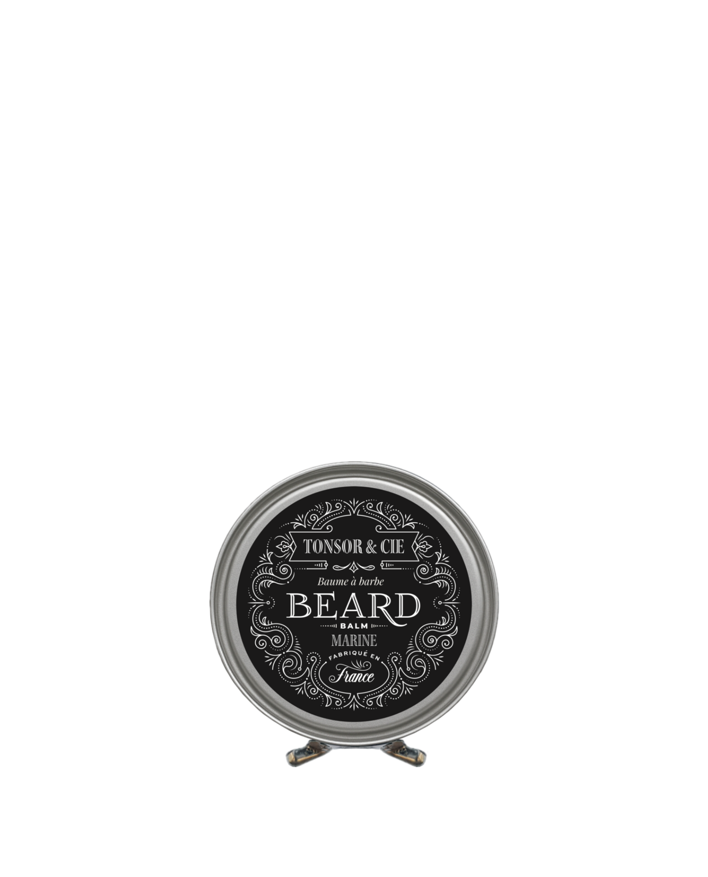 Tonsor & Cie - Baume à Barbe Marine 50 ml - Soin Barbe Hydratant & Disciplinant - Beurre de Karité, Cire d’Abeille & Vitamine E - Parfum Iodé & Sucré - Naturel - Formulé et Fabriqué en France