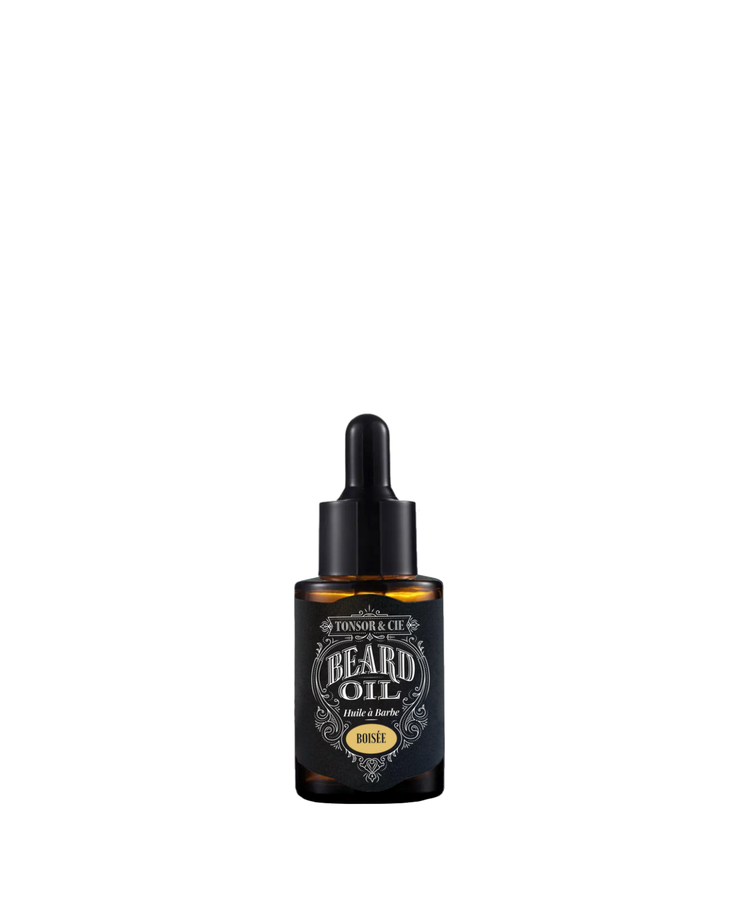 Tonsor & Cie - Huile à Barbe Boisée 30 ml - Soin Barbe Hydratant & Régénérant - Huile de Chanvre, Pépin de Raisin & Abricot - Parfum Bois d’Ébène - Naturelle - Formulée et Fabriquée en France