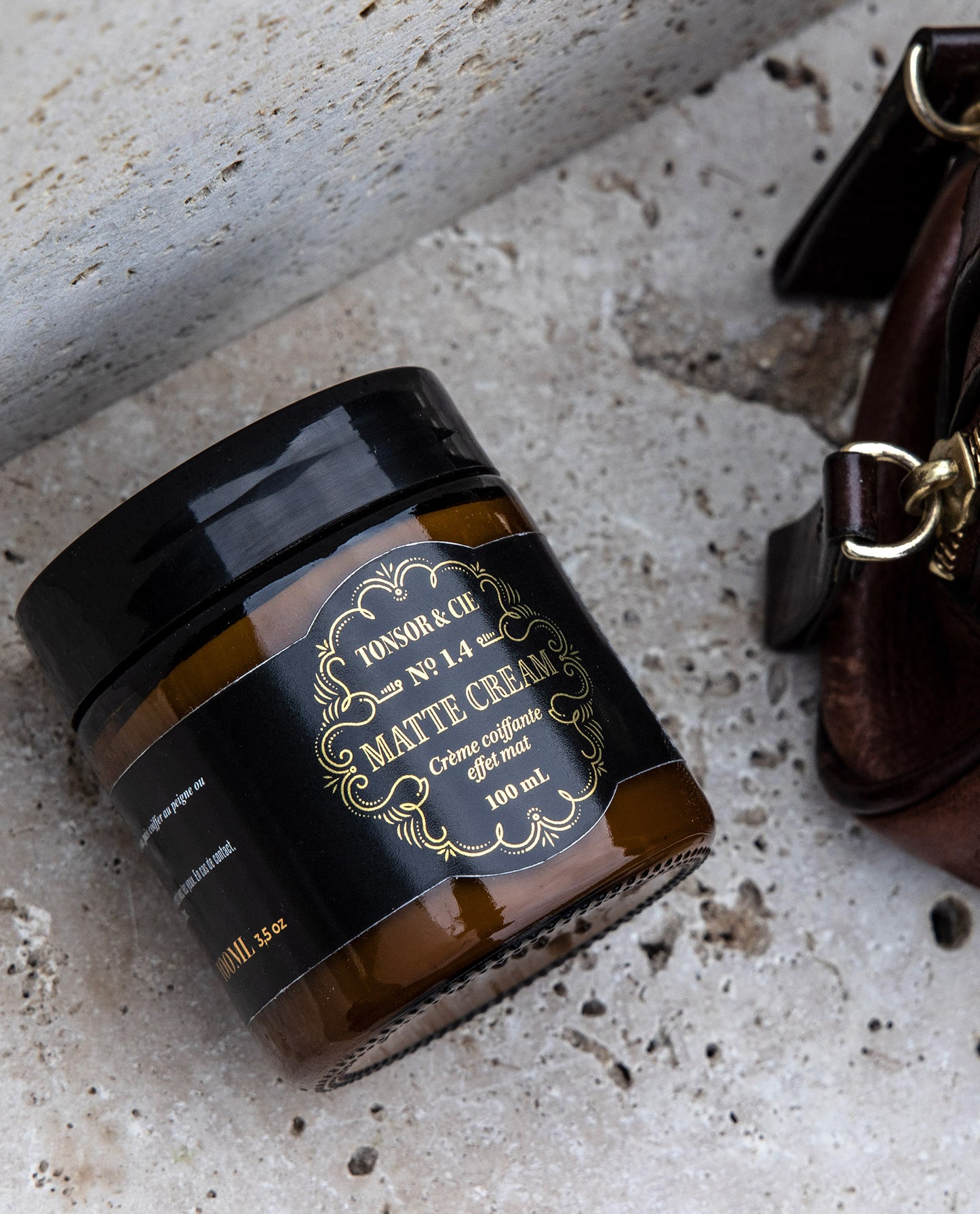 Tonsor & Cie - Matte Cream 100 ml - Crème Coiffante Effet Mat Fixation Forte - Cire d’Abeille & Huiles Minérales - Texture Non Grasse - Naturelle - Formulée et Fabriquée en France