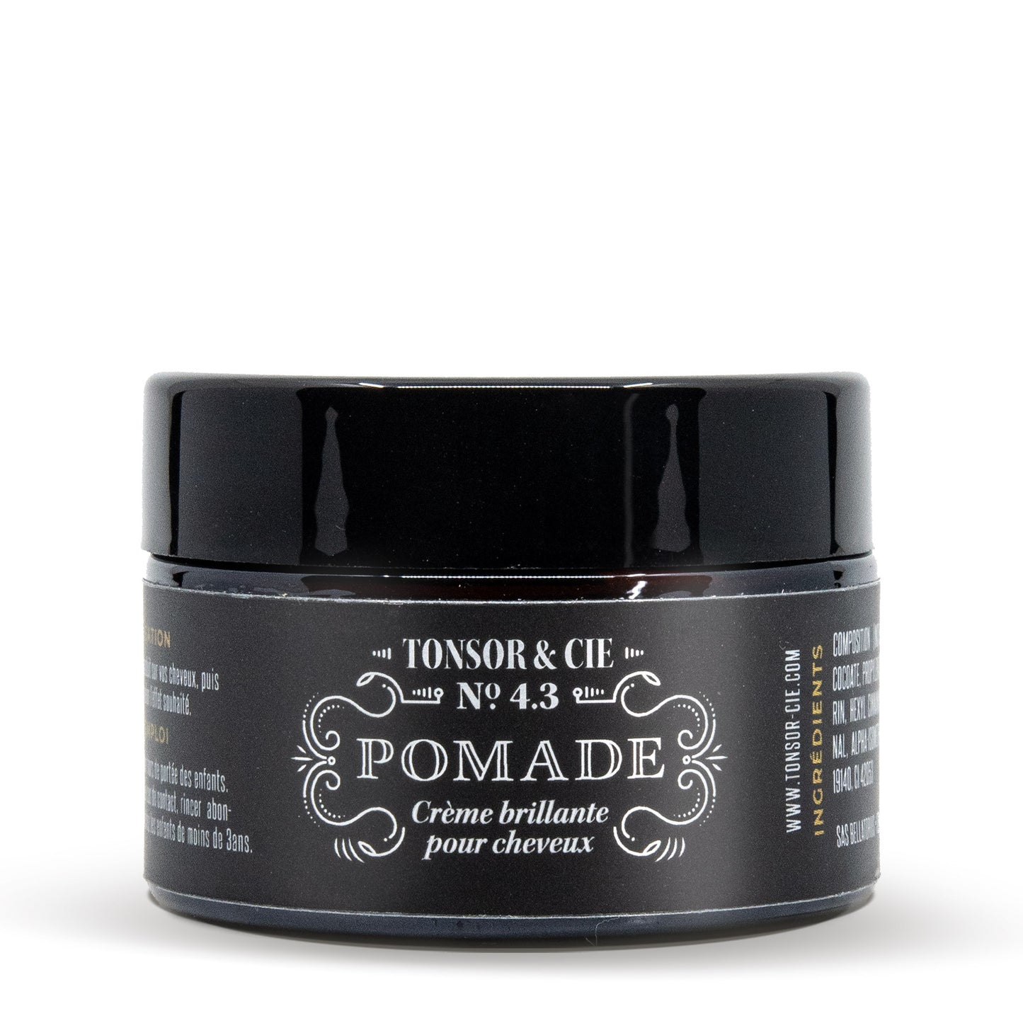 Tonsor & Cie – Pomade 30 ml – Strong Hold Shiny Styling Cream – Elegant Shine & Structured Hold – Flexible Water-Soluble Texture – Made in the Netherlands