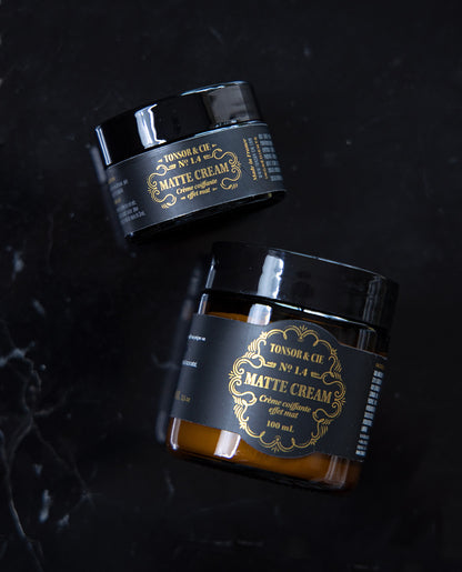 Tonsor & Cie – Matte Cream 30 ml – Strong Hold Matte Styling Cream – Beeswax & Mineral Oils – Non-Greasy Texture – Natural – Formulated and Made in France