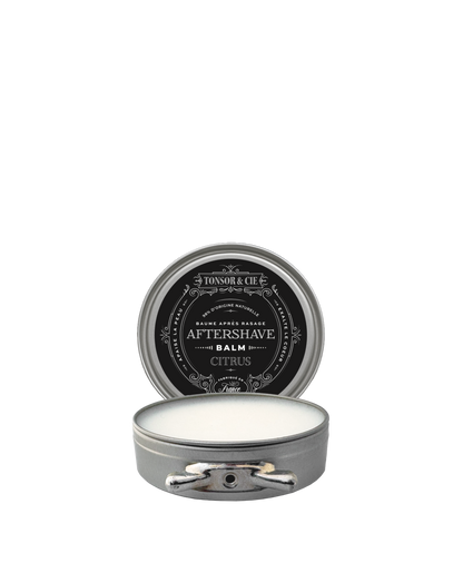 Tonsor & Cie – Citrus Aftershave Balm 50 ml – Hydrates, Soothes & Repairs the Skin – Shea Butter, Coconut Oil & Aloe Vera – Smooth Melting Texture – Formulated and Made in France