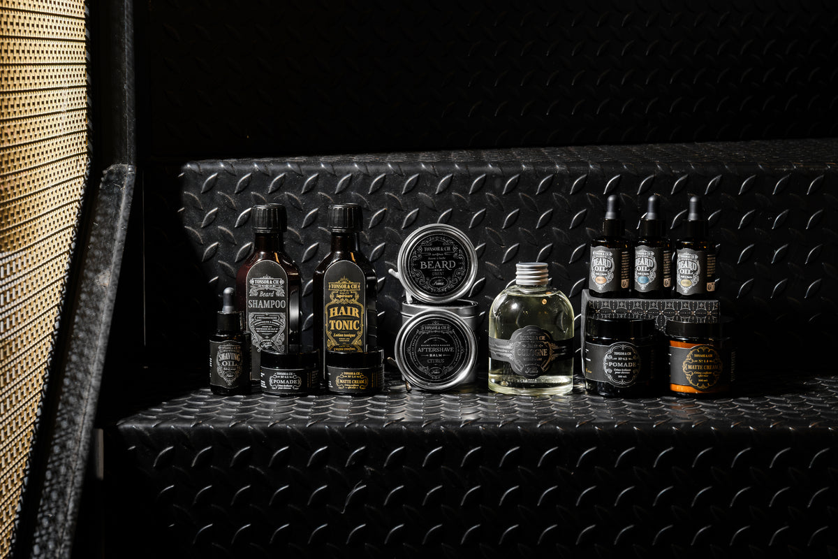 Une sélection de produits de soin Tonsor & Cie