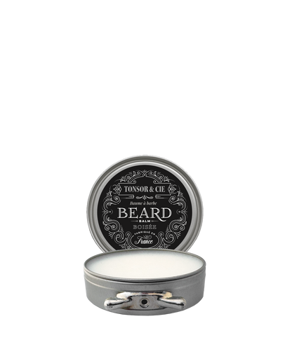 Tonsor & Cie – Woody Beard Balm 50 ml – Moisturizing & Taming Beard Care – Shea Butter, Beeswax & Vitamin E – Ebony Wood Fragrance – Natural – Formulated and Made in France