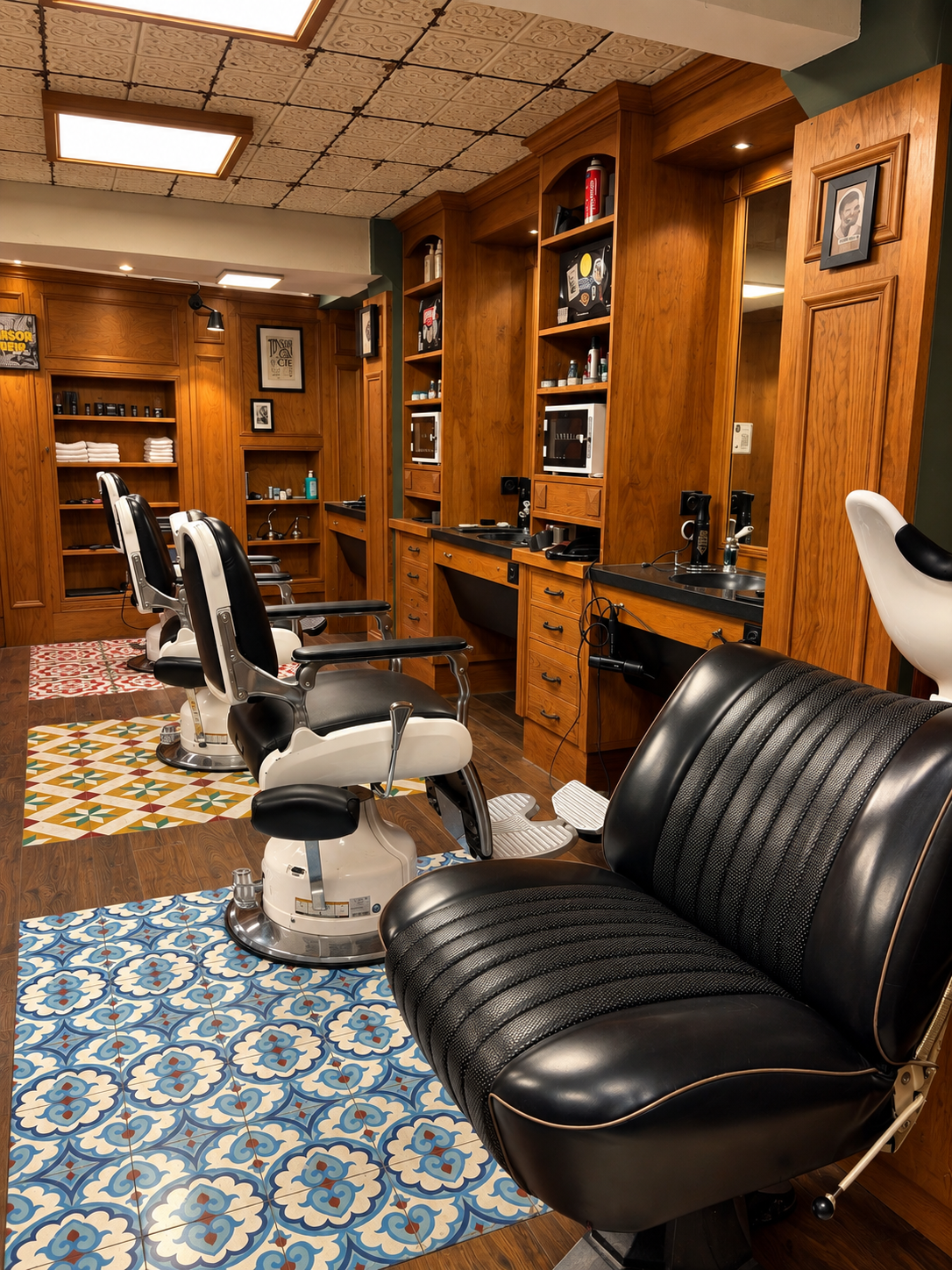 Le salon · L’esprit barbier vintage