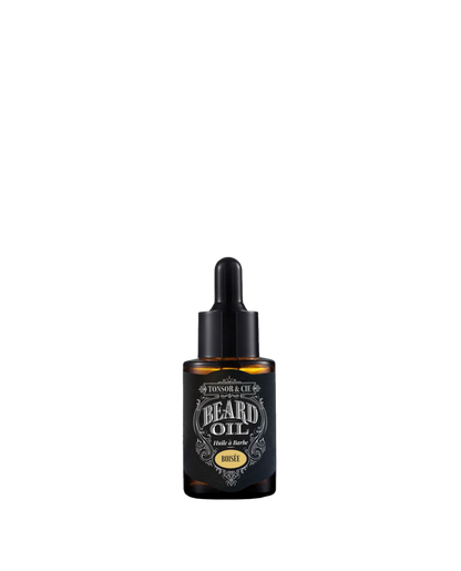 Tonsor & Cie – Woody Beard Oil 30 ml – Moisturizing & Regenerating Beard Care – Hemp, Grape Seed & Apricot Oils – Ebony Wood Fragrance – Natural – Formulated and Made in France