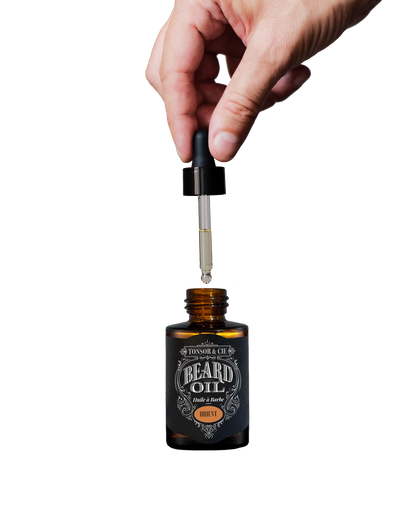 Tonsor & Cie – Orient Beard Oil 30 ml – Moisturizing & Soothing Beard Care – Roucou Oil – Amber, Cedar & Vanilla Fragrance – Natural – Formulated and Made in France