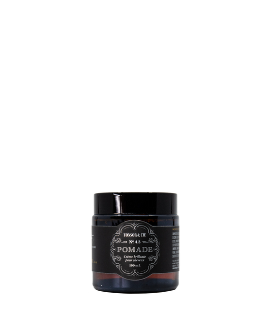 Tonsor & Cie - Pomade 100 ml - Crème Coiffante Brillante Fixation Forte - Brillance Élégante & Tenue Structurée - Texture Malléable Soluble à l’Eau - Fabriquée aux Pays-Bas