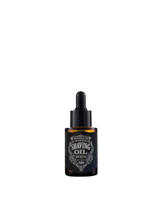 Tonsor & Cie - Huile de Rasage Ice Mint 30 ml - Prépare, Protège et Rafraîchit la Peau Avant le Rasage - Huiles Végétales Naturelles - Flacon Compte-Gouttes - Formulée et Fabriquée en France