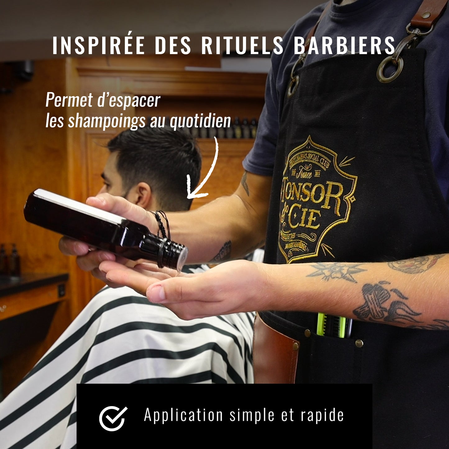 Hair Tonic Citrus • Lotion Tonique Cheveux Homme 200 ml • Tonsor & Cie