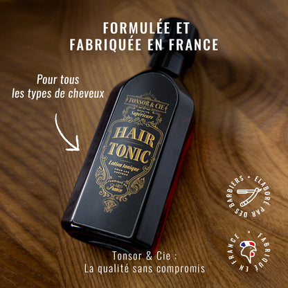 Hair Tonic Citrus • Lotion Tonique Cheveux Homme 200 ml • Tonsor & Cie